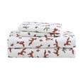 thumbnail image 1 of Eddie Bauer Fox Trail Orange Cotton Flannel 4 Piece Sheet Set, Full, 1 of 6