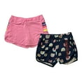 thumbnail image 1 of Eddie Bauer Girl's 2-Pack Soft Cotton Blend Elastic Waist Everyday Shorts (Begonia Pink, XL (14/16)), 1 of 2