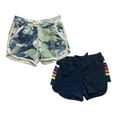 thumbnail image 1 of Eddie Bauer Girl's 2-Pack Soft Cotton Blend Elastic Waist Everyday Shorts (Navy/Tie Dye, S (6/6X)), 1 of 1