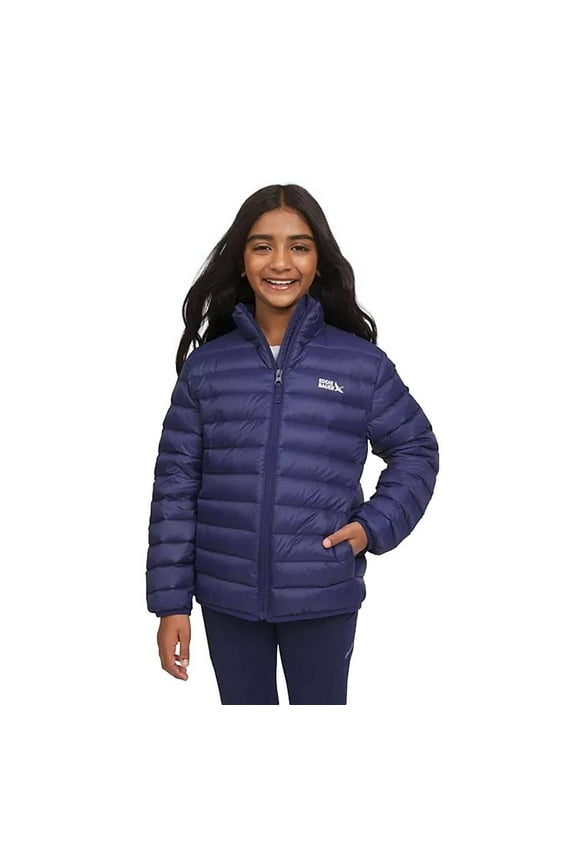 Girl's Down Packable Jacket in Navy Size Large 10/12