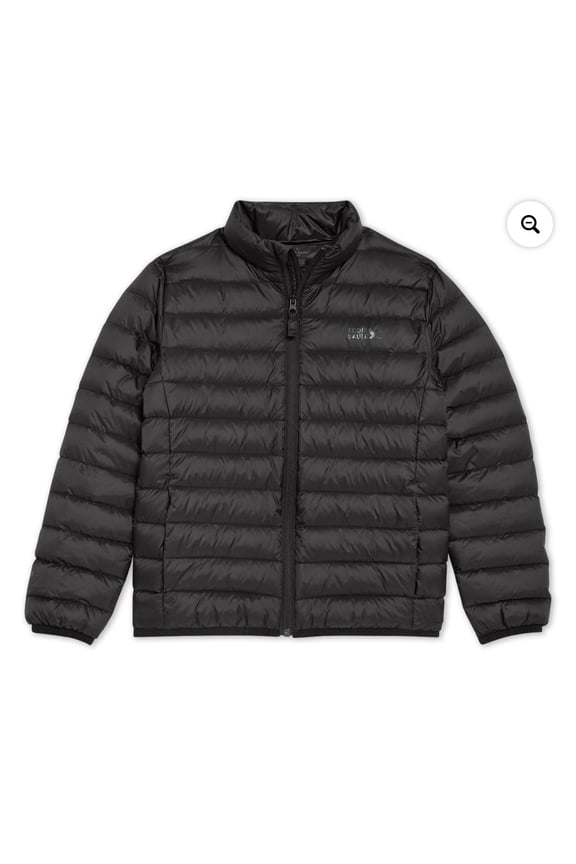 Boys Puffer Jacket (Black, L 10/12)