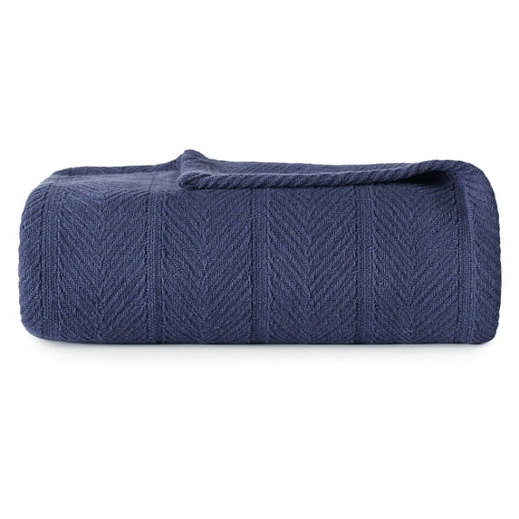 Eddie Bauer Herringbone Cotton Blanket