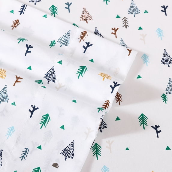 Eddie Bauer Kids Printed Sheet Set with Pillowcases Color: Trees Size: TWIN SET