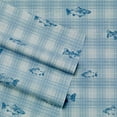 thumbnail image 1 of Eddie Bauer USHSA01104477 Methow Plaid Sheet Set Blue Queen, 1 of 2