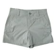 thumbnail image 1 of Eddie Bauer Ladies 5" Inseam 2-Way Stretch Snap-Close Side Cargo Pocket Shorts (Cinder, 14), 1 of 2