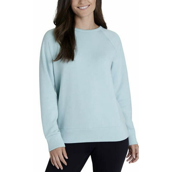 Eddie Bauer Ladies' Fleece Lined Crewneck Sweater, Ocean XL