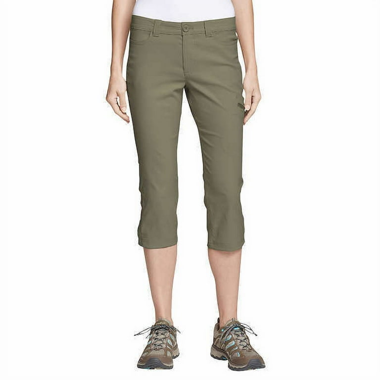Eddie Bauer Ladies Rainier Capri. Color Sprig Size 8 Walmart
