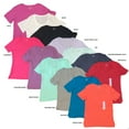 thumbnail image 1 of Eddie Bauer Ladies Scoop-Neck Short Sleeve Cotton Blend Tee w/ Side Slits (Solid Pastel Lilac, L), 1 of 2