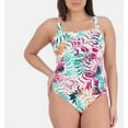 thumbnail image 1 of Eddie Bauer Ladies' UPF 50 One Piece Swimsuit, White/ Multi Medium, 1 of 2