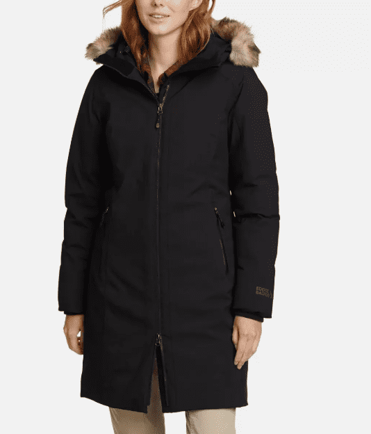 Eddie Bauer Women's Waterproof Trench Coat - Windproof, Seam-Sealed With Removable Hood