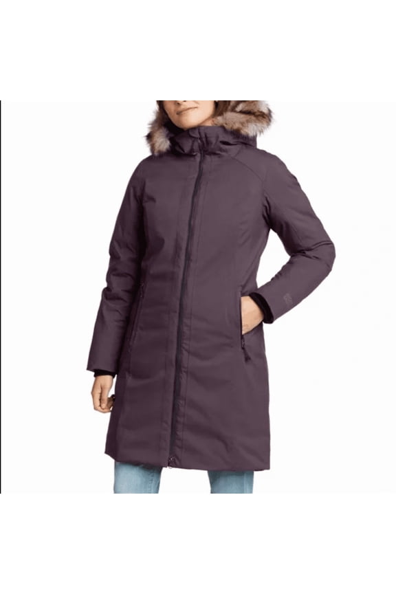 Ladies' Waterproof Down Stadium Coat Purple XXL