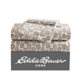 thumbnail image 1 of Eddie Bauer Little Creek Pine Cone Beige Cotton Flannel 3 Piece Sheet Set, Twin, 1 of 5