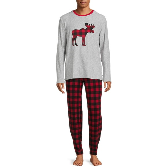 Eddie Bauer Long Sleeve Top and Sleep Pants Set, Sizes up to 2XL