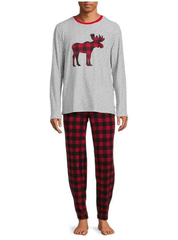 Long Sleeve Top and Sleep Pants Set, Sizes up to 2XL