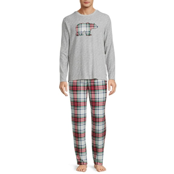 Eddie Bauer Long Sleeve Top and Sleep Pants Set, Sizes up to 2XL