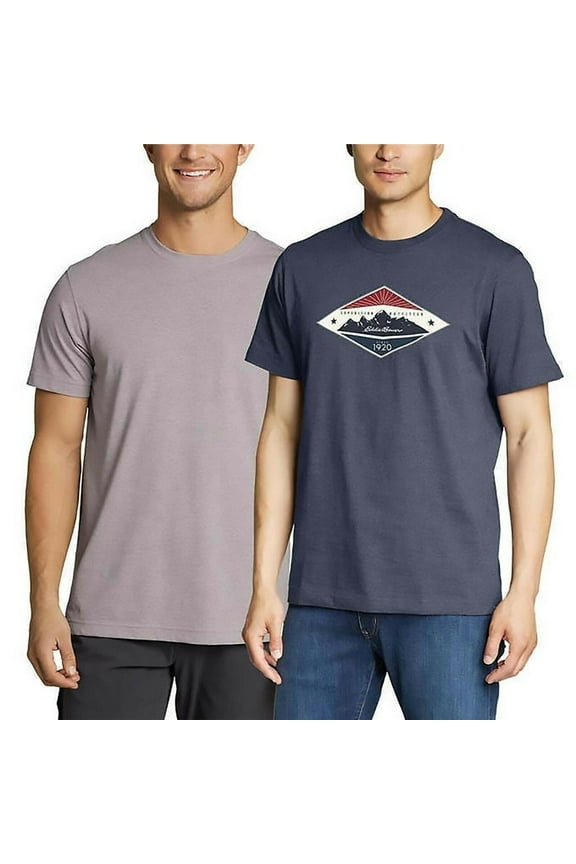 Men's 2-Pack Ultra Soft Graphic & Crew T-Shirts DIAMOND GRAPHIC S New with box/tags
