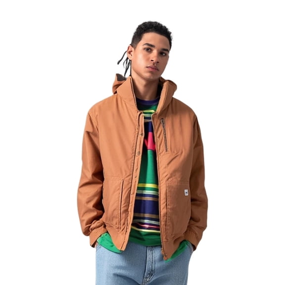 Eddie Bauer Men's Brown Duck Heavy-Duty Insulated Work Jacket