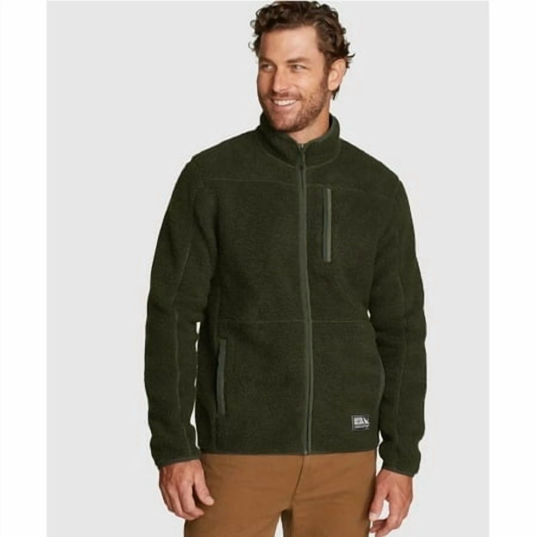 Eddie Bauer Men's Chilali Faux Shearling Fleece Jacket Medium