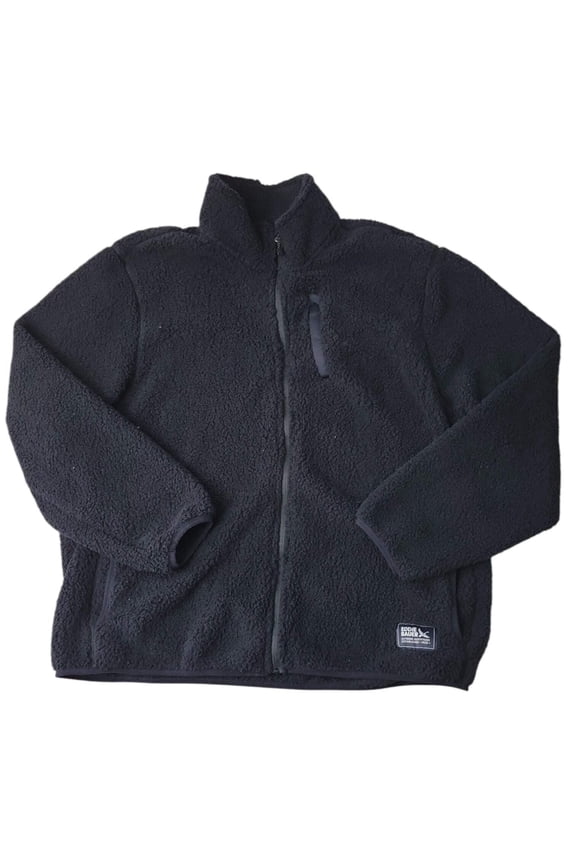 Men's Fleece Jacket (Black, Medium)