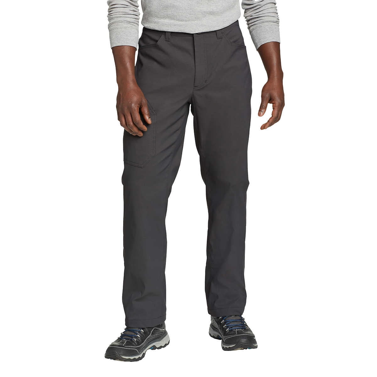 Eddie Bauer Men's Fleece Lined Stretch-Tech Cargo Pants, Dark Smoke 34 ...