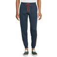 thumbnail image 1 of Eddie Bauer Men's Fleece Logo Stripe Joggers, 1 of 5