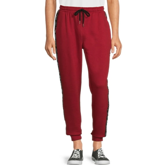Eddie Bauer Men's Fleece Logo Stripe Joggers
