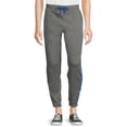 thumbnail image 1 of Eddie Bauer Men's Fleece Logo Stripe Joggers, 1 of 5