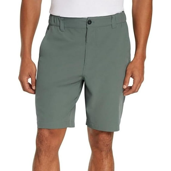Eddie Bauer Men's Flex Waist Tech Short (Green,Small)