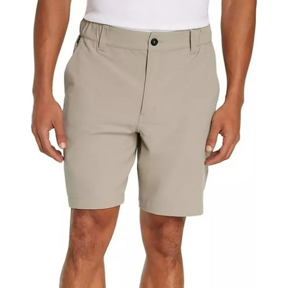 Eddie Bauer Men's Flex Waist Tech Short (Khaki,Large)