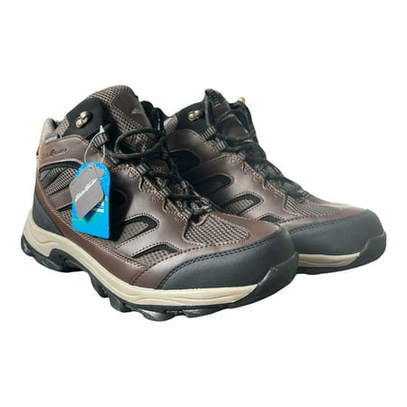 Eddie Bauer Men's Graham Hiking Boots Leather Waterproof Brown (New)