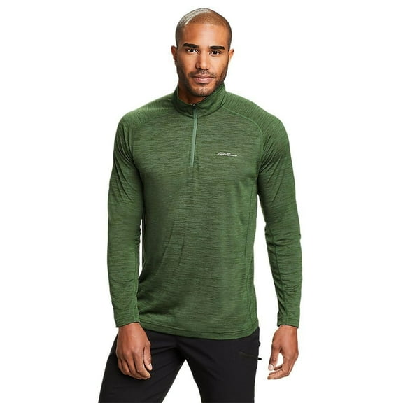 Eddie Bauer Men's Lightweight Jacket Long-Sleeve Zip Green S