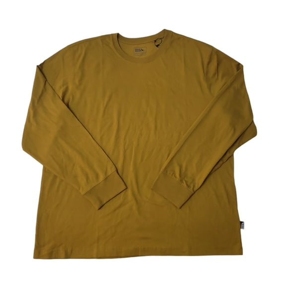 Eddie Bauer Men's Long Sleeve Crew Neck Cotton Classic Fit Brushed Jersey Tee (Tapenade, L)