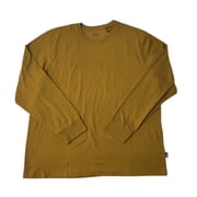 Eddie Bauer Mens Long Sleeve Crew Neck Cotton Classic Fit Brushed Jersey Tee Tapenade, M