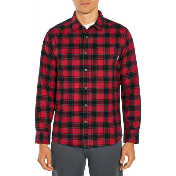 Eddie Bauer Men's Long Sleeve Flannel Button Down Shirt