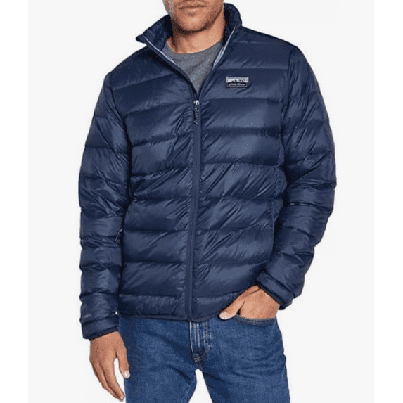 Eddie Bauer Men's Microlight IV Packable Down Jacket color blue , size XXL