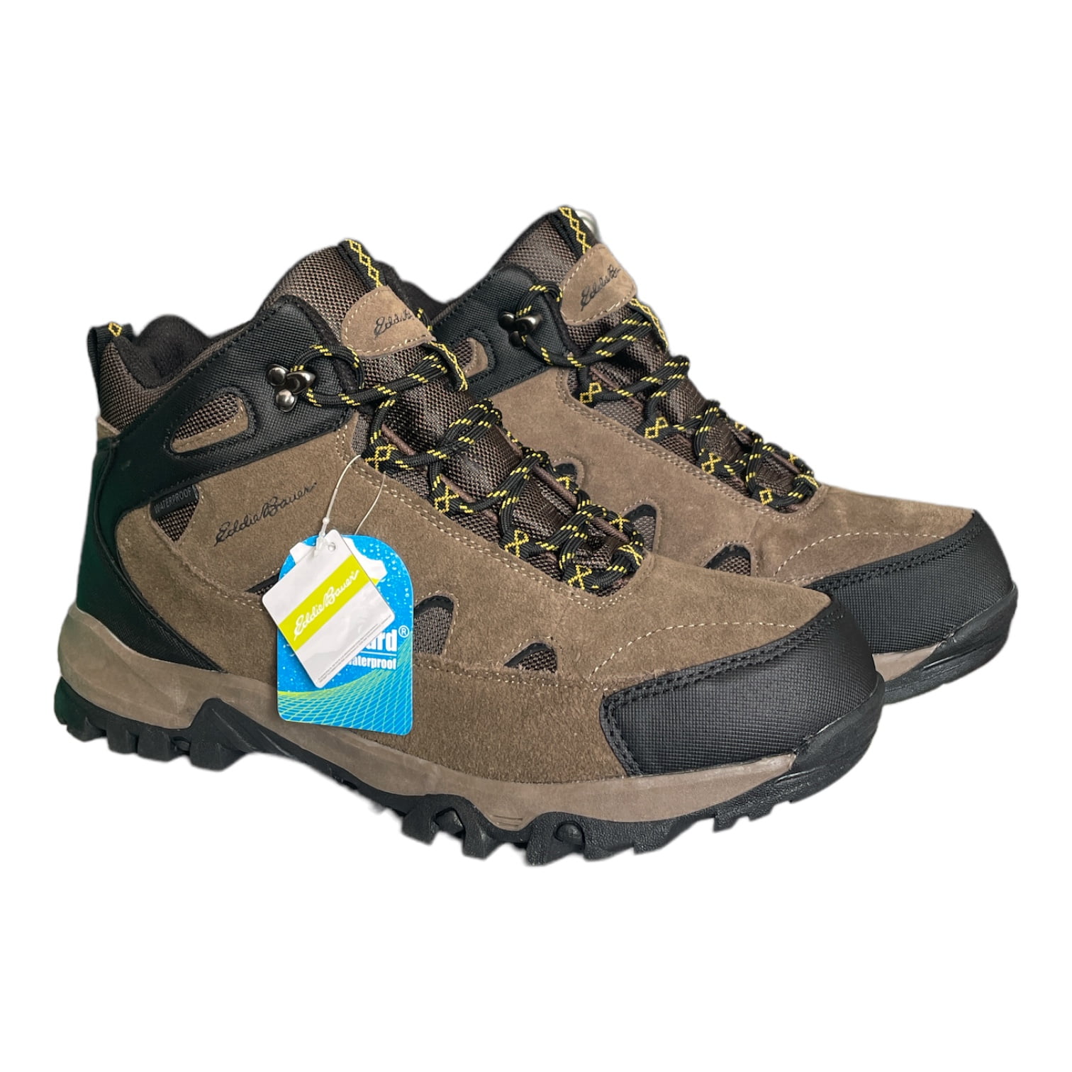 Eddie Bauer Mens Size 10.5 Waterproof Hiking Boots Gray Suede & Mesh Eddie Bauer Men main image 3