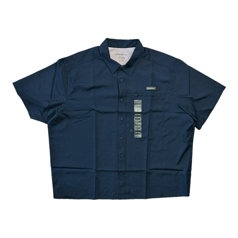 Eddie Bauer 90s Sweat Polo Shirt Navy L 2000s M Eddie Bauer grey