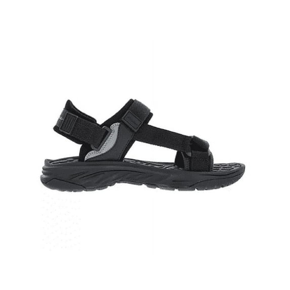 Eddie Bauer Men's Multi-Adjustable Strap Quincy Sandal (Black, 11)