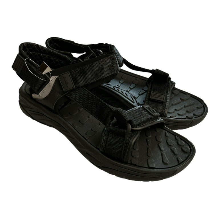 Eddie Bauer Men's Multi-Adjustable Strap Quincy Sandal (Black, 13