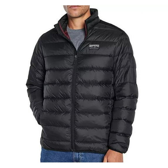 Eddie Bauer Men's Packable Jacket (Caviar/Maroon, XXXL)
