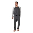 thumbnail image 1 of Eddie Bauer Men's Pajama Set, Comfortable Raglan Shirt and Pants Sleepwear Set, 1 of 3