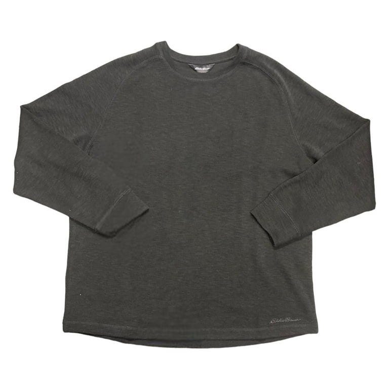 Eddie Bauer Men's Relaxed Fit Double Knit Shirt, Crewneck Soft