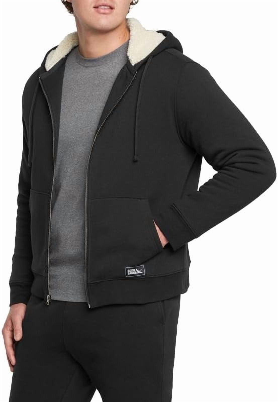Eddie Bauer Men's Shearling-Lined Full-Zip Hoodie, Heavyweight