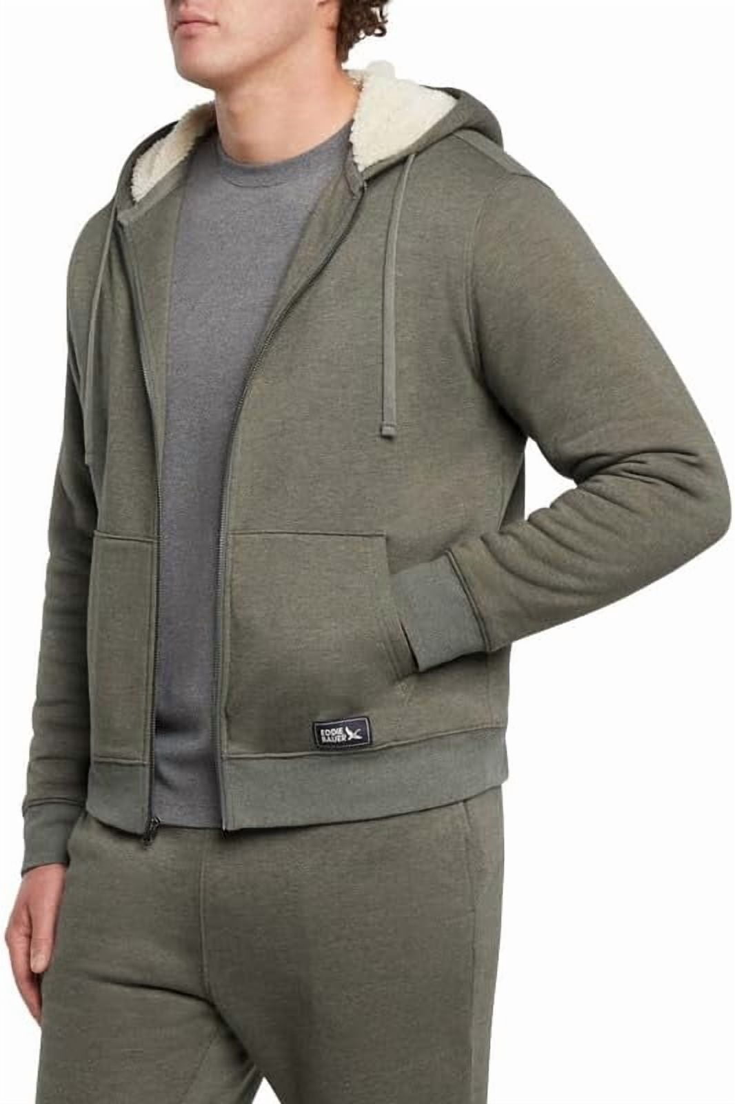 Eddie Bauer Men's Shearling-Lined Full-Zip Hoodie, Heavyweight