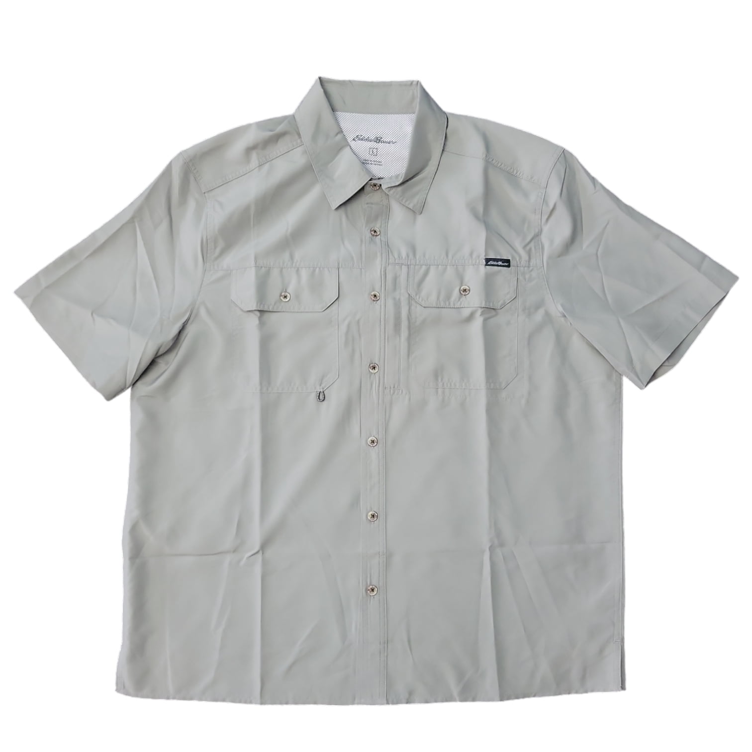 Eddie Bauer Men's Short Sleeve Moisture Wicking Woven Tech