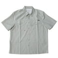 thumbnail image 1 of Eddie Bauer Men's Short Sleeve Moisture Wicking Woven Tech Shirt (Limestone, XXL), 1 of 2