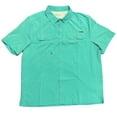 thumbnail image 1 of Eddie Bauer Men's Short Sleeve Moisture Wicking Woven Tech Shirt (Starling Turquoise, S), 1 of 3