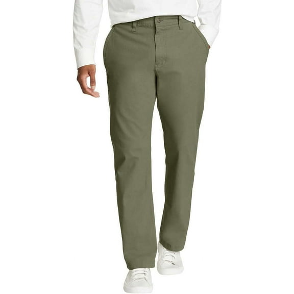 Eddie Bauer Mens Stretch Canvas Utulity Pant (Green,32x32)