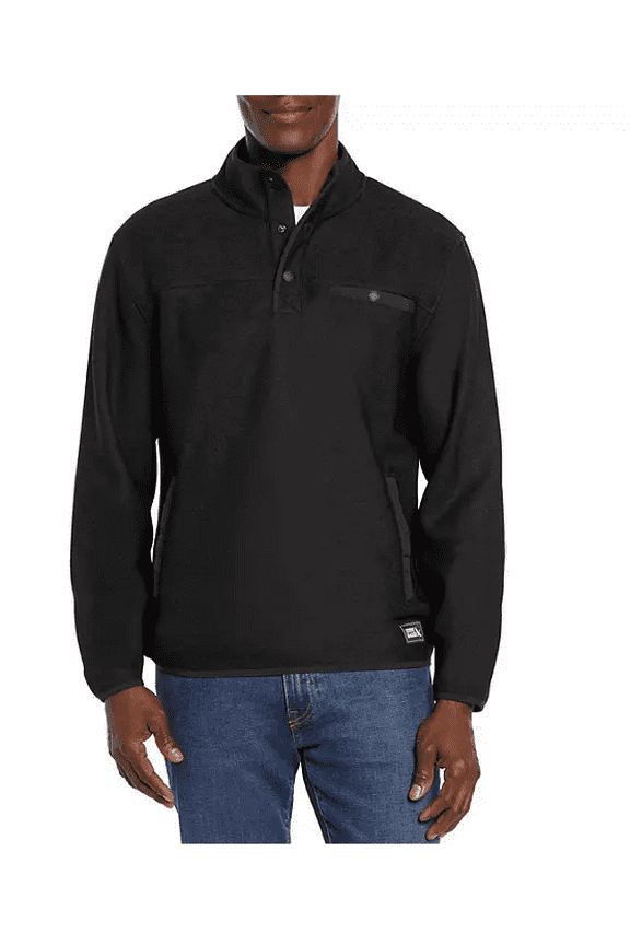 Men's Sweater Fleece Heather Black Small