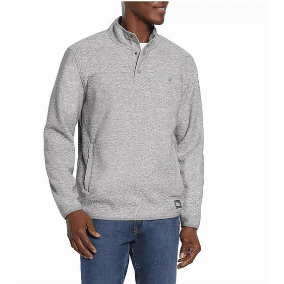 Eddie Bauer Men's Sweater Fleece Heather Gray Small